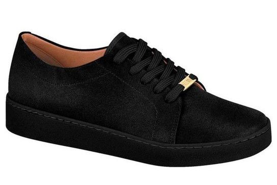 SAPATO CASUAL FEM. CAMURCA PRETO 34