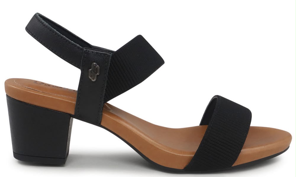 SANDALIA SALTO BLOCO PRETO