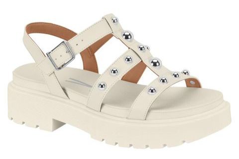 SANDALIA FEM. DE USO COMUM/BRANCO OFF
