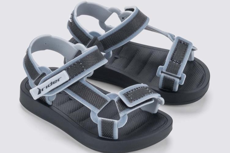 SANDALIA RIDER FREE STYLE PRETO/GRA