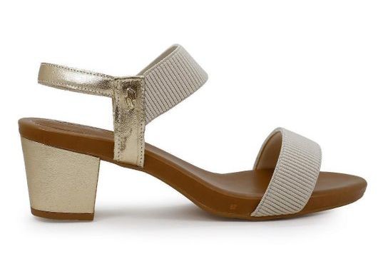 SANDALIA SALTO BLOCO OURO LIGHT