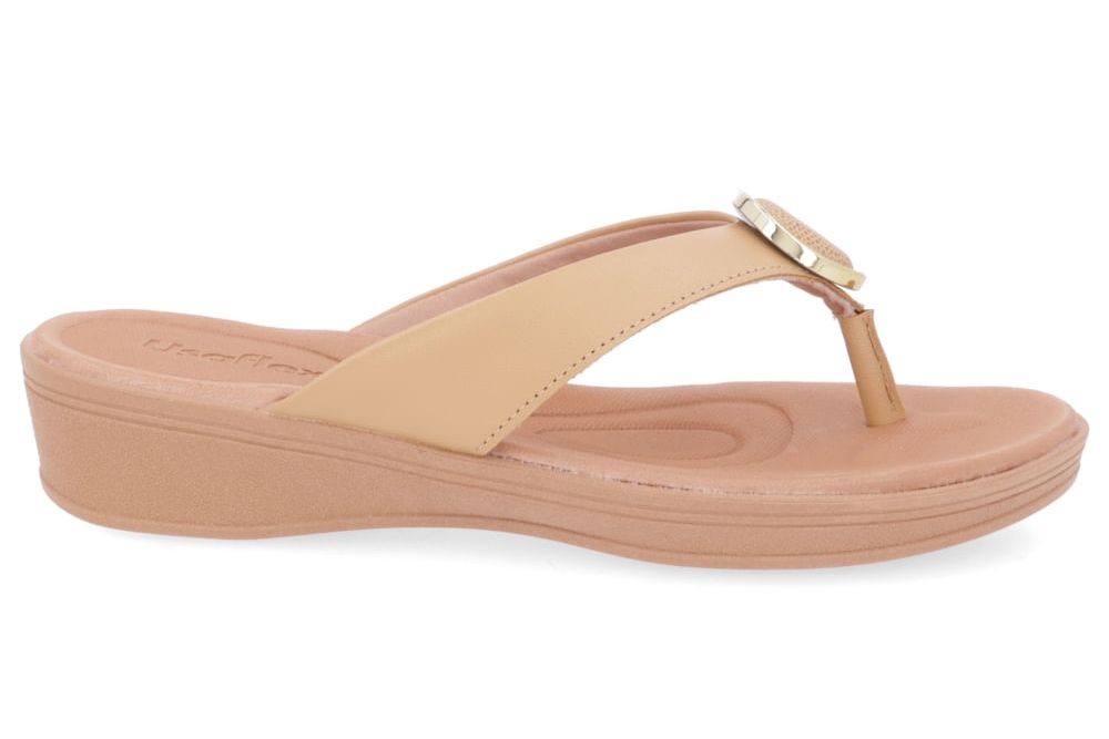 CHINELO PLATAFORMA AMENDOA