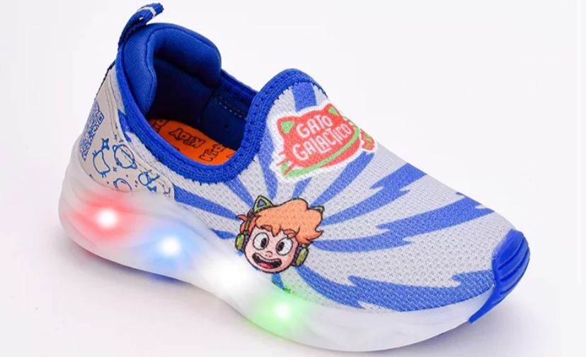 TENIS KIDY LIGHT FUN CINZA/COLORIDO
