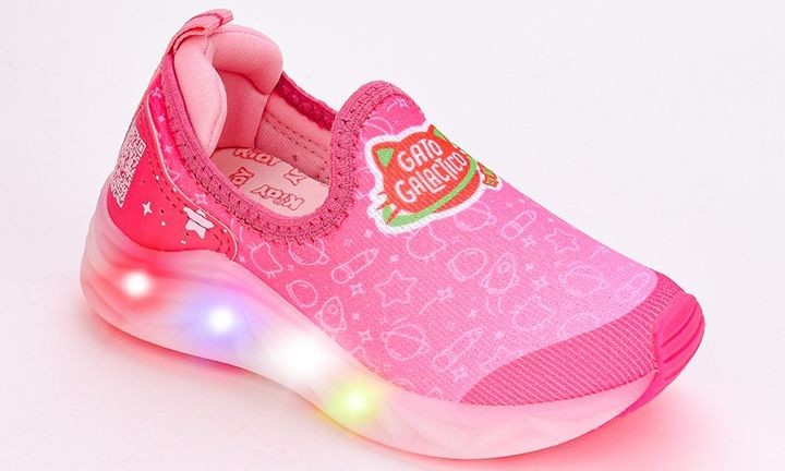 TENIS KIDY LIGHT FUN PINK/COLORIDO