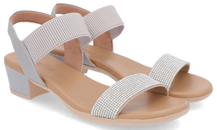 SANDALIA ENFEITE SILVER