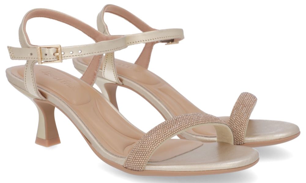 SANDALIA ENFEITE OURO LIGHT