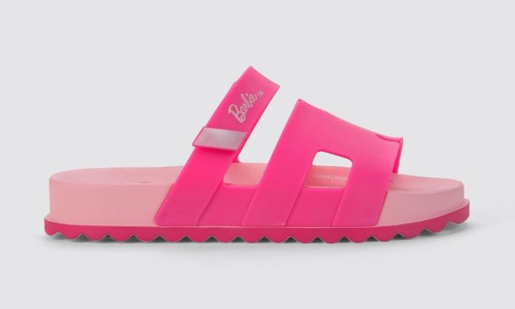 CHINELO BARBIE GLAM SLIDE ROSA/ROSA