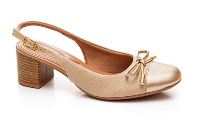 SLINGBACK EM COURO BLUSH