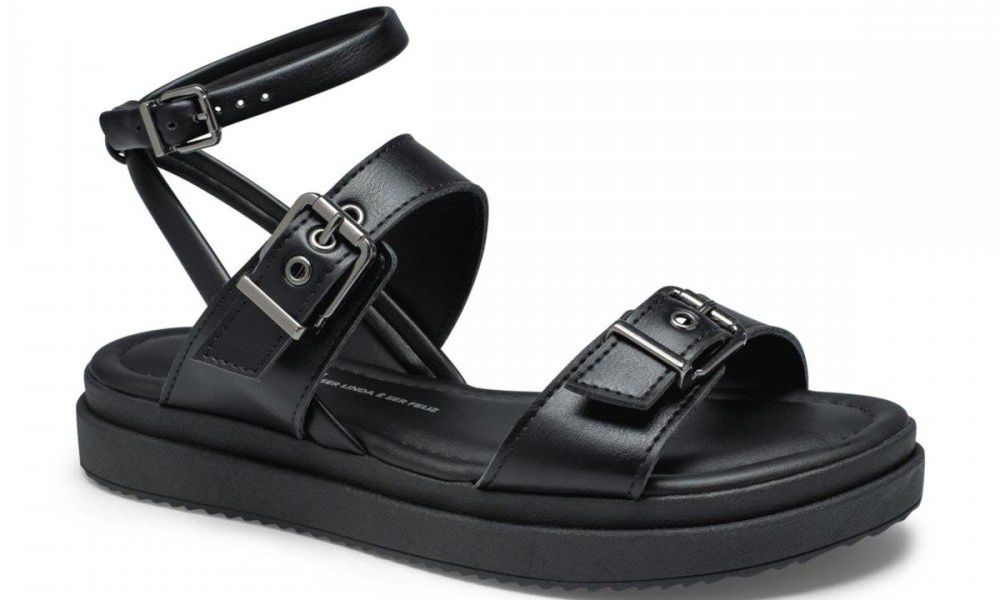 SANDALIA DAKOTA VERTUO PRETO 124