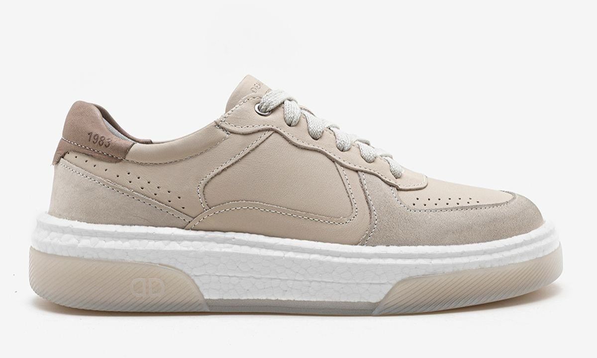 SAPATENIS MASC OFF WHITE/, COURO BOVINO 
