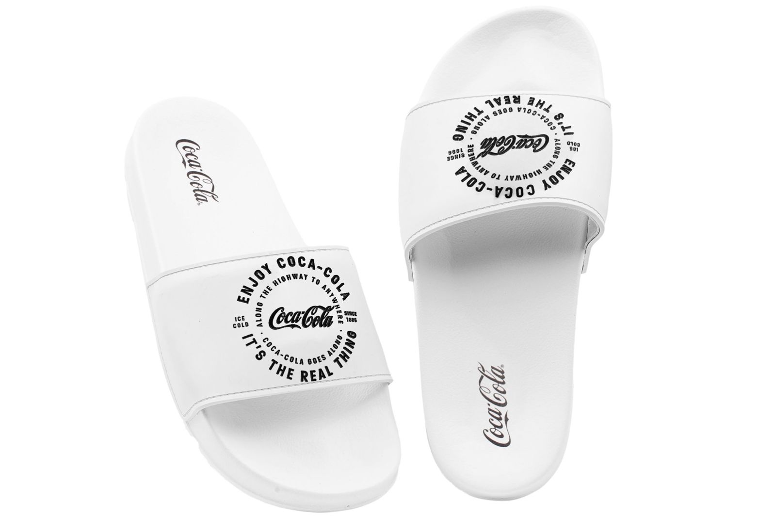 SANDALIA COCA COLA SLIDE ENJOY BOLD BRAN