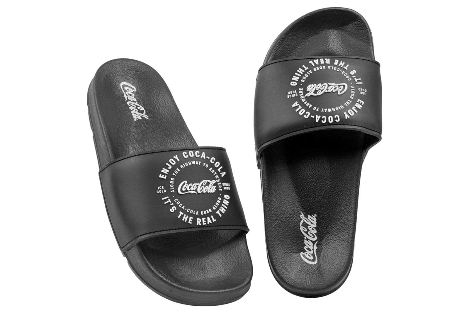 SANDALIA COCA COLA SLIDE ENJOY BOLD PRET
