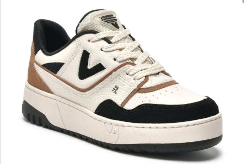 TENIS 042-024-20 EM SINTE PRETO/MARFIM I