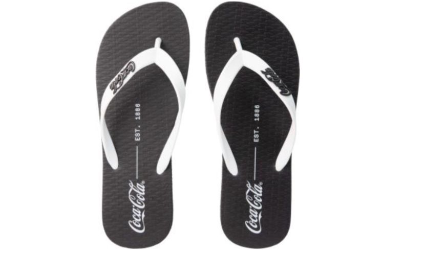 SANDALIA COCA COLA AURA PRETO/BRANCO 3