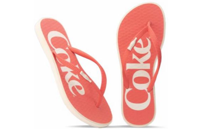 SANDALIA COCA COLA YORK OFF WHITE/VERMEL