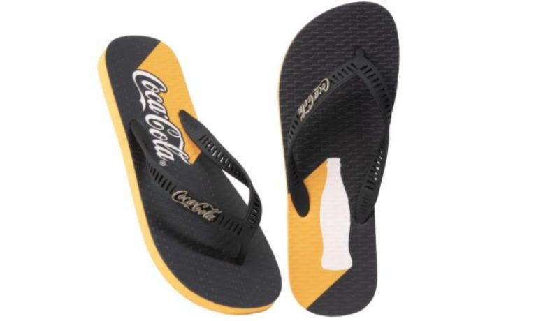 SANDALIA COCA COLA SHADOW AMARELO/PRETO
