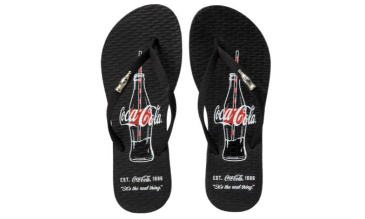 SANDALIA COCA COLA REFRESH BREAK FEMININ