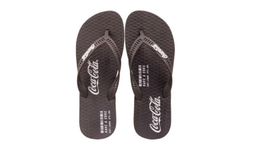 CHINELO COCA COLA ALBI PRETO/PRETO