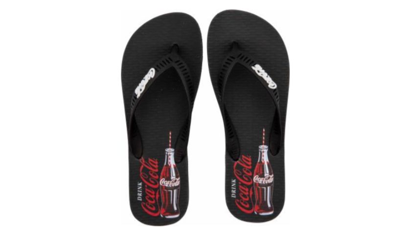 CHINELO COCA COLA FOLEY PRETO/PRETO
