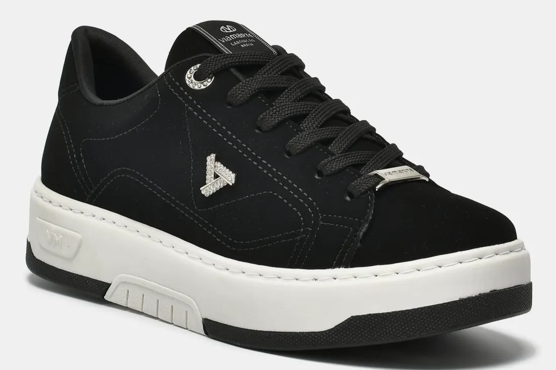 TENIS 126-017-09 EM SINTE PRETO     