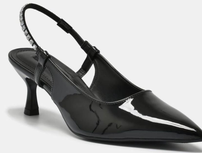 SAPATO 155-018-02 EM SINTE PRETO 