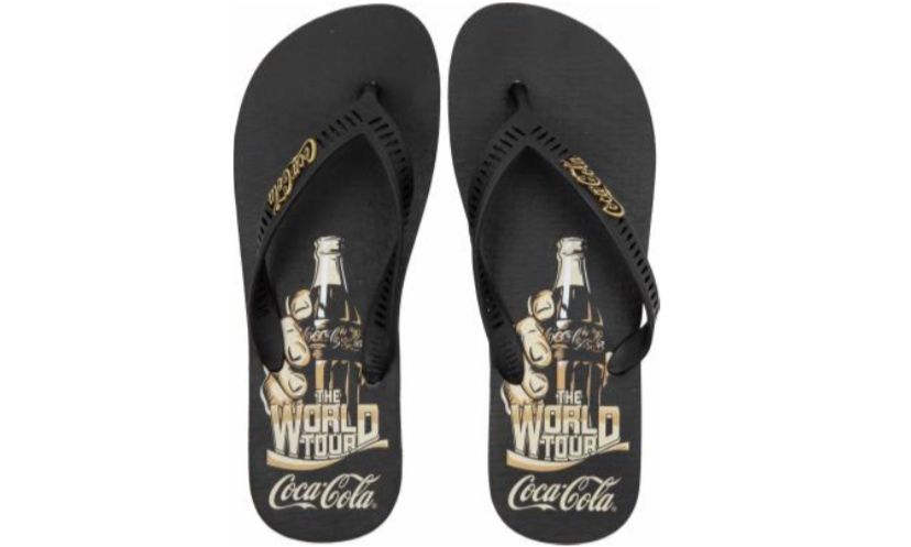 CHINELO COCA COLA BOONE PRETO/PRETO