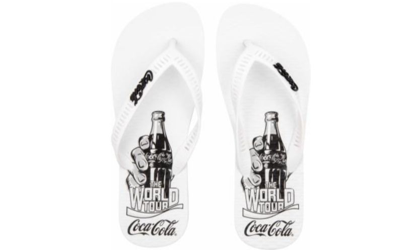 CHINELO COCA COLA BOONE BRANCO/BRANCO