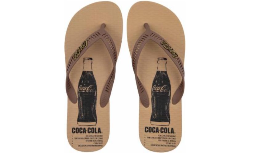 CHINELO COCA COLA GENOA CARAMELO/MARROM
