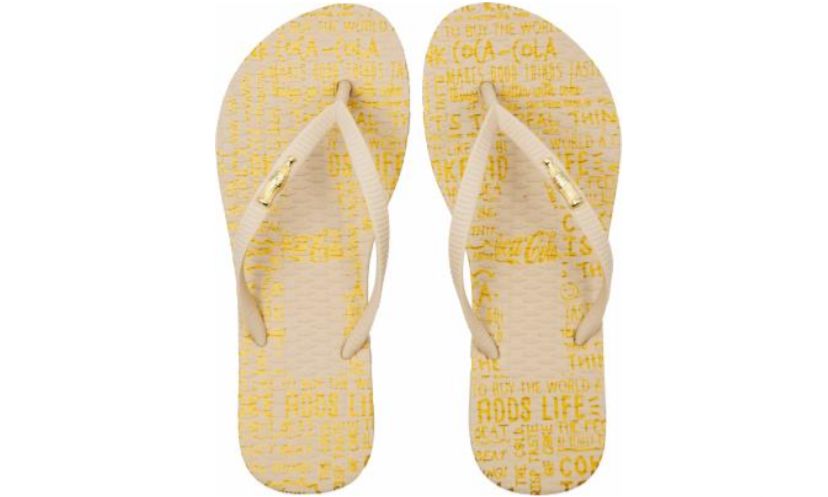 CHINELO COCA COLA GLOW LETTER OFF WHITE/