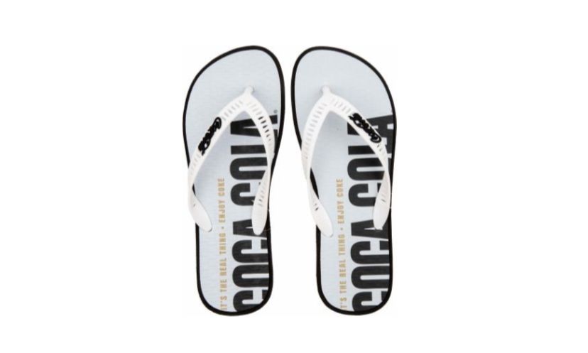 CHINELO COCA COLA MORRISON PRETO/BRANCO
