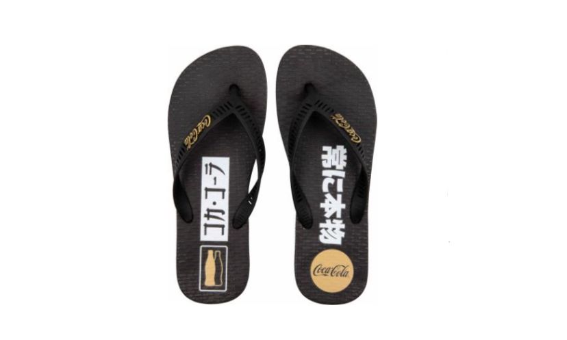 CHINELO COCA COLA KANPAI! PRETO/PRETO