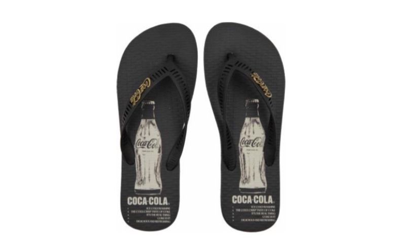CHINELO COCA COLA GENOA PRETO/PRETO