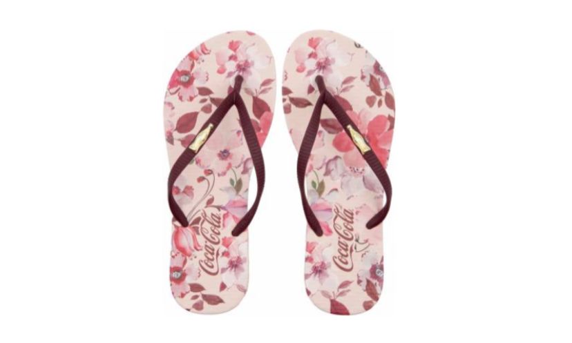 CHINELO COCA COLA AQUARELLE GARDEN ROSE 