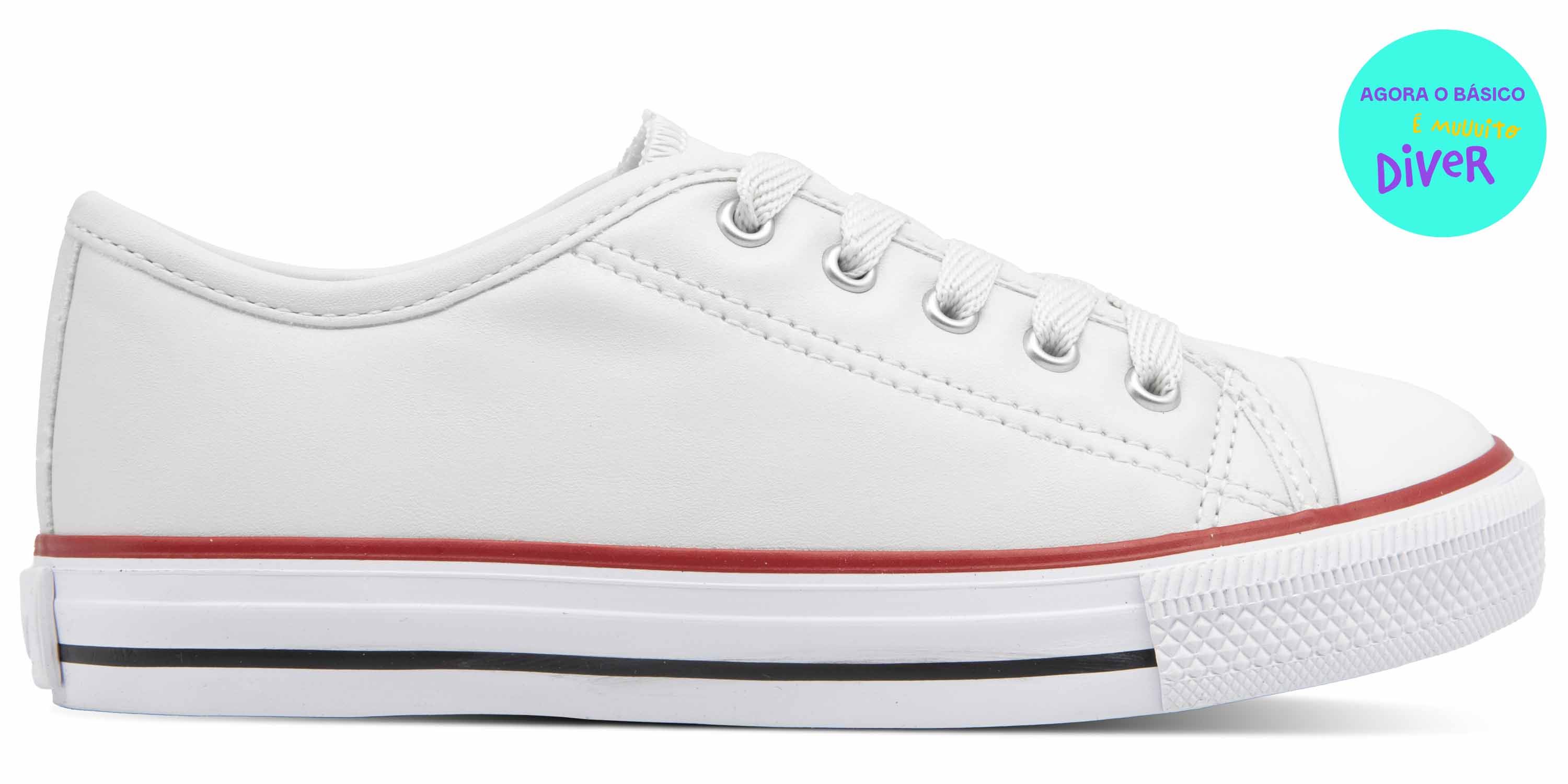 TENIS SINTETICO LOW BRANCO