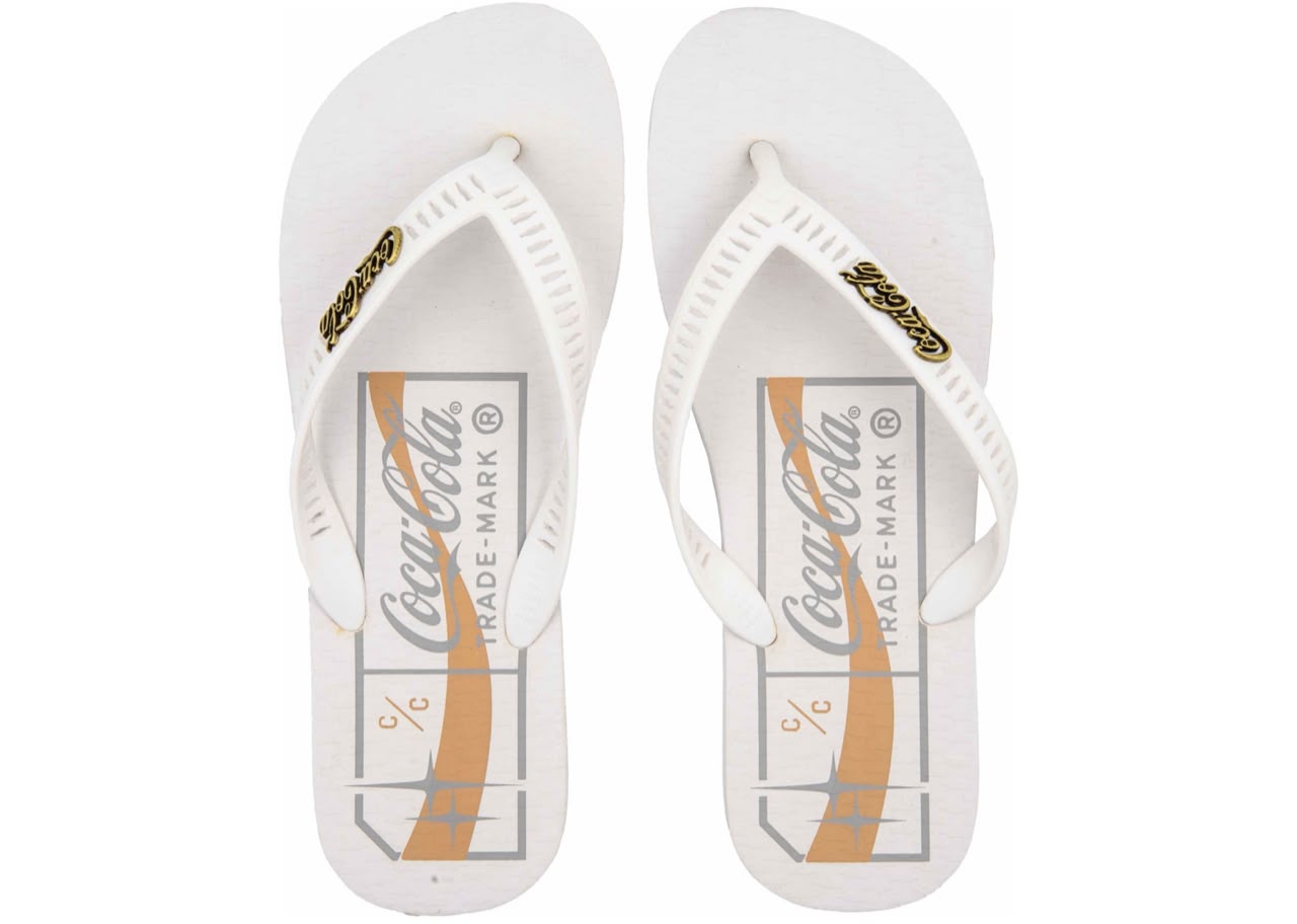 CHINELO COCA COLA AULT BRANCO/BRANCO
