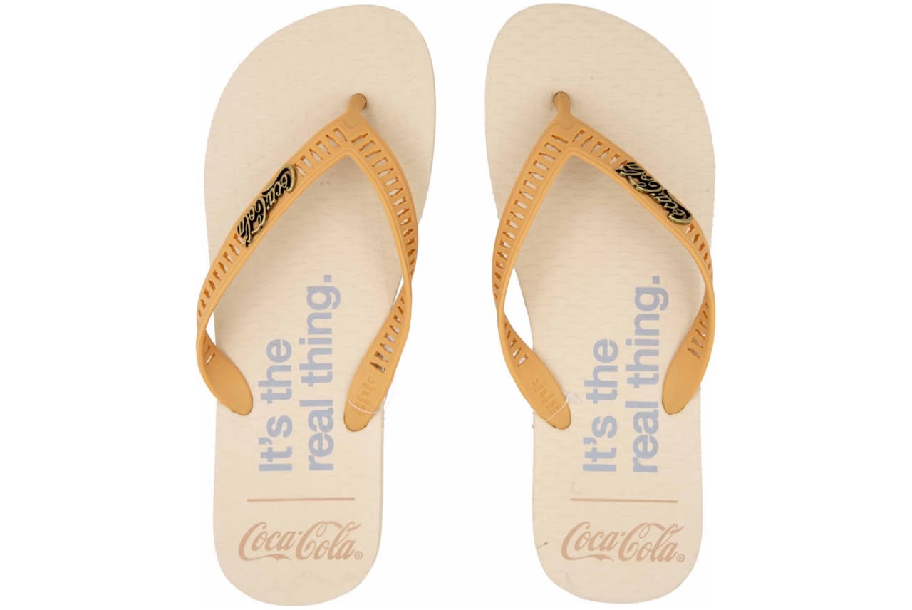 CHINELO COCA COLA BETHUNE OFF WHITE/MARR