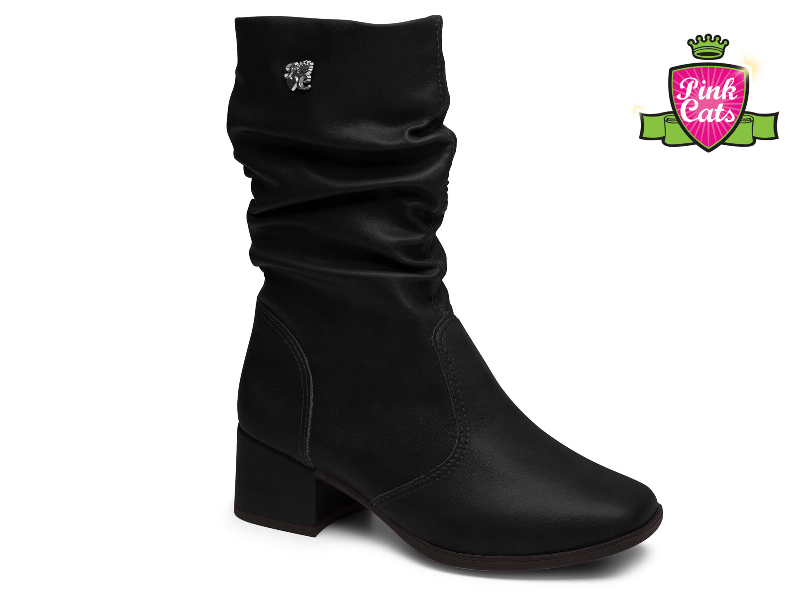 BOTA PINK CATS BERTELI PRETO 220 