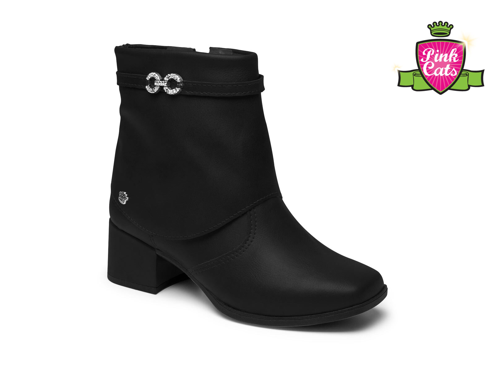 BOTA PINK CATS BERTELI PRETO 220 