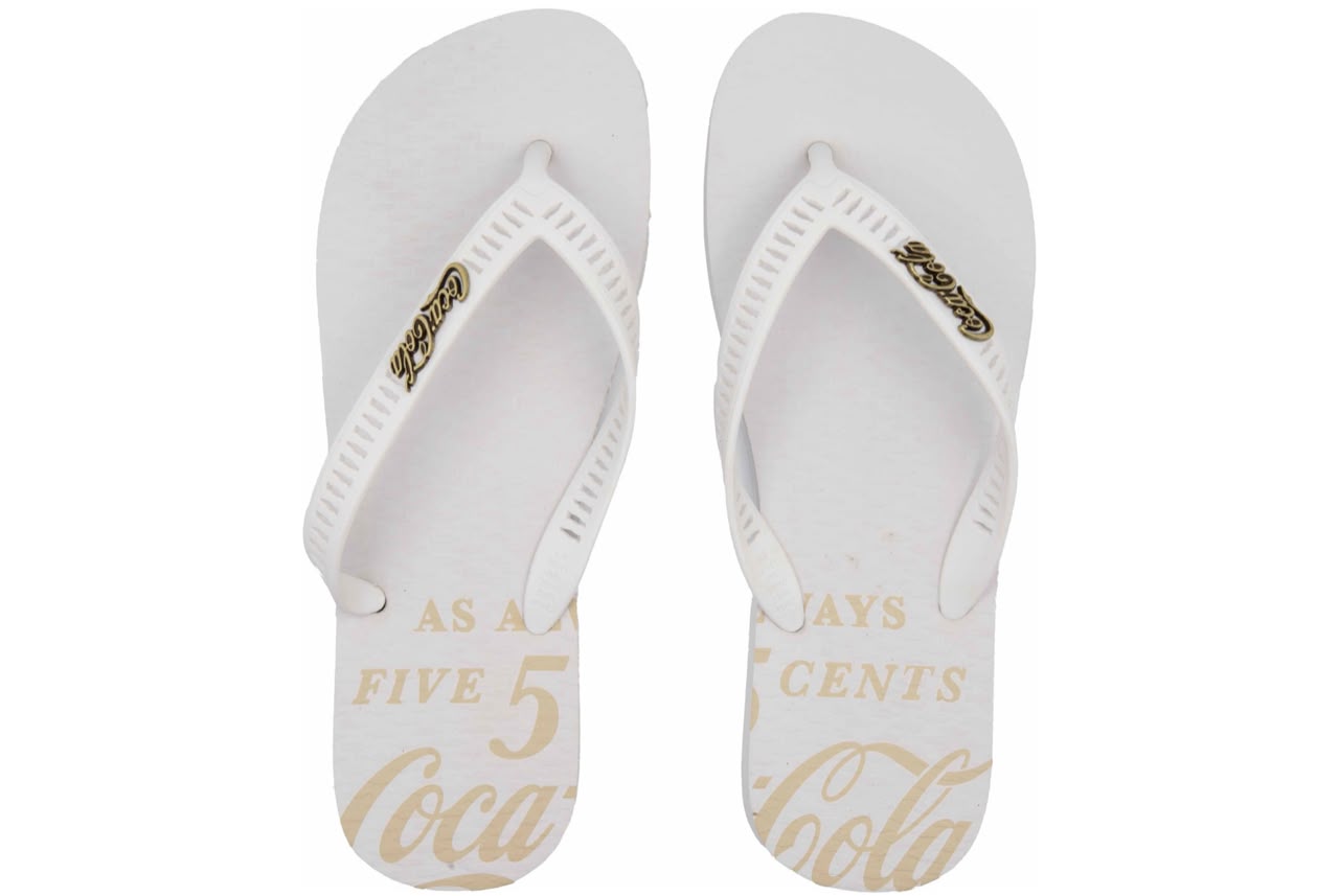 CHINELO COCA COLA ALWAYS BRANCO/BRANCO