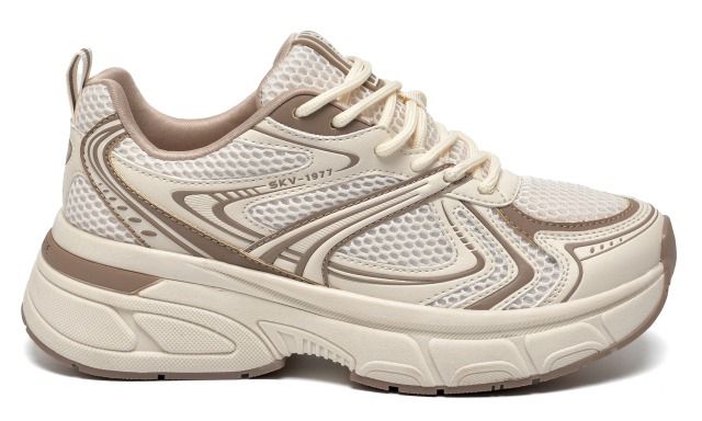 297-006-11TENIS  EM SINTE MARFIM+TOFFE M