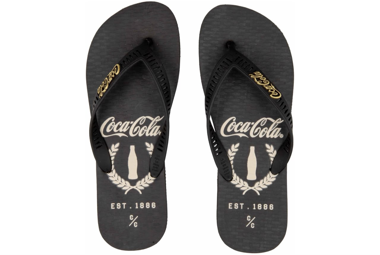 CHINELO COCA COLA AKRON PRETO/PRETO