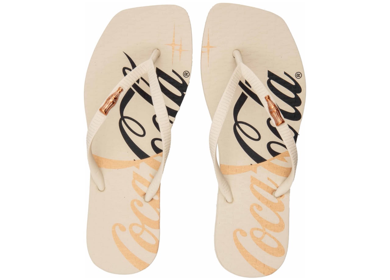 CHINELO COCA COLA SQUARE KLINE OFF WHITE