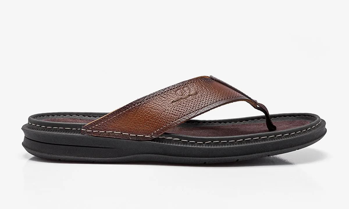 CHINELO MASC CONHAQUE, COURO BOVINO , SO